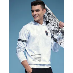 HERE&NOW Tie & Dye Pure Cotton Hooded Sweatshirt-picture-25