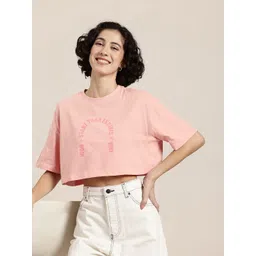 HERE&NOW Typography Print Crop T-shirt-picture-39