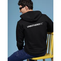 HERE&NOW Typography Printed Hooded Sweatshirt-picture-25