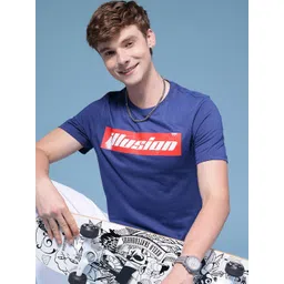 HERE&NOW Typography Printed Pure Cotton T-shirt-picture-18