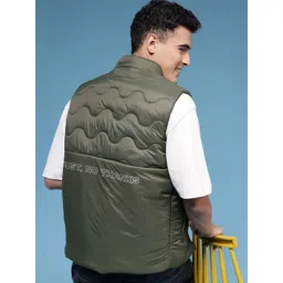 HERE&NOW Typography Puffer Gilet Jacket-picture-33