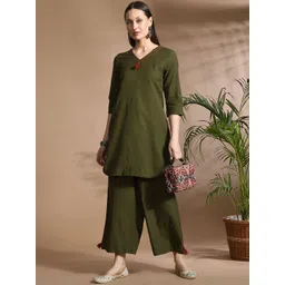 HERE&NOW V-Neck Top With Palazzos Co-Ords-picture-40