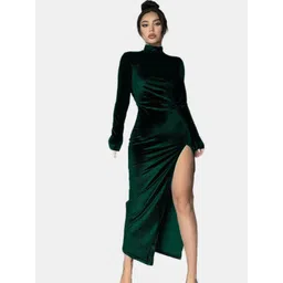 HERE&NOW Velvet Bodycon Maxi Dress-picture-41