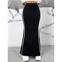 HERE&NOW Women Double Striped Maxi Skirt-picture-37