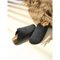 HERE&NOW Women Mules with Buckles Flats-picture-36