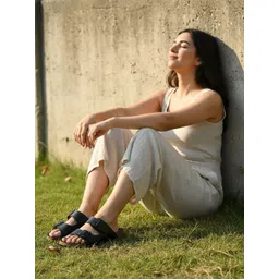 HERE&NOW Women Open Toe Flats-picture-33