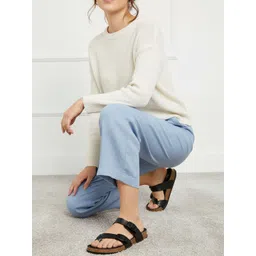 HERE&NOW Women Open Toe Flats-picture-37