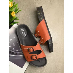 HERE&NOW Women Open Toe Flats with Buckles-picture-22