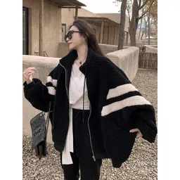 HERE&NOW Women Polyester Open Front Jacket-picture-12