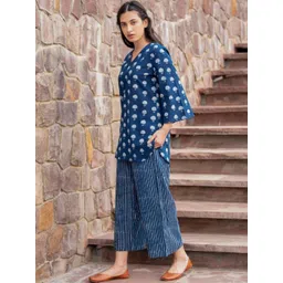HERE&NOW Women Printed Cotton Regular Kurta Set-picture-31
