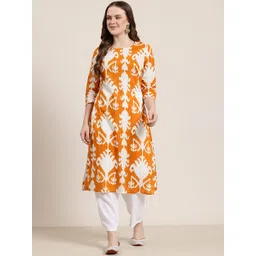 HERE&NOW Women Printed Pure Cotton Kurta-picture-24
