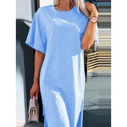 HERE&NOW Women Solid A-Line Dress image 2