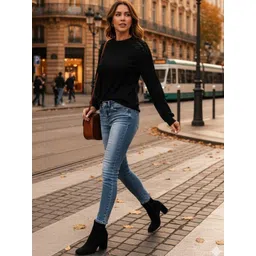 HERE&NOW Women Solid Sweatshirt-picture-30