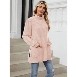 HERE&NOW Women Turtle Neck Pullover Sweater-picture-29