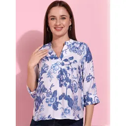 HERE&NOW Women V-Neck Floral Print Top-picture-31