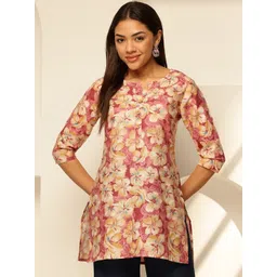 HERE&NOW Women Viscose Rayon Printed Regular Tops-picture-22