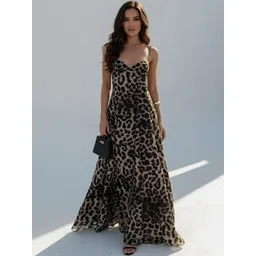 here&now women's leopard print suspender dress-picture-33
