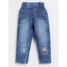 Here&Now X Denikid Boys Pure Cotton Heavy Fade Applique Jeans-picture-56