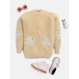 Here&Now X Game Begins Girls Animal Woollen Pullover with Fuzzy Detail-picture-21