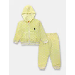 Here&Now X Game Begins Girls Polka Dotted Sweatshirt and Joggers-image-5