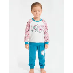 Here&Now X Game Begins Girls Printed Sweatshirt with Joggers-picture-37