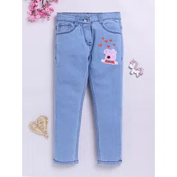 Here&Now X Game Begins Girls Slim Fit Printed Stretchable Jeans-picture-46