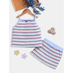 Here&Now X Game Begins Girls Striped Top with Skirt-picture-14