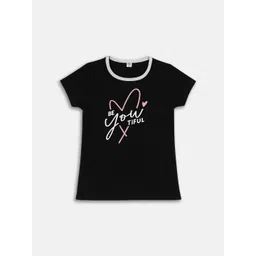 Here&Now X Game Begins Girls Typography Printed T-shirt-picture-47