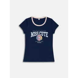 Here&Now X Game Begins Girls Typography Printed T-shirt-picture-17