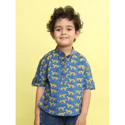 Here&Now X Kinder Kids Boys Relaxed Printed Casual Shirt-picture-25