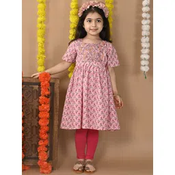 Here&Now X Kinder Kids Girls Kurta Sets-picture-38