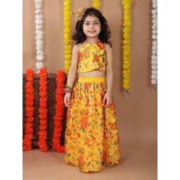 Here&Now X Kinder Kids Girls Printed Ready to Wear Lehenga & Choli-picture-20