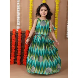 Here&Now X Kinder Kids Girls Ready to Wear Lehenga &-picture-26