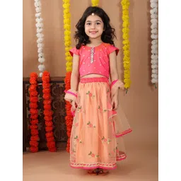 Here&Now X Kinder Kids Girls Ready to Wear Lehenga & Blouse With Dupatta-picture-31