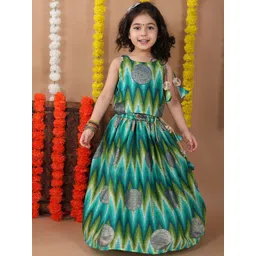 here&now x kinder kids Kinder Kids Girls Ready to Wear Lehenga &-picture-21