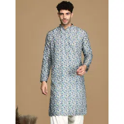 here&now x sanwara Sanwara Printed Mandarin Collar Long Sleeves Cotton Kurta-picture-36