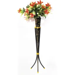 hermosa Print Flower Stand Black Iron Flower Basket-picture-22