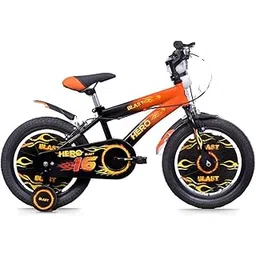 Hero Blast 16T Single Speed Bicycle for Kids | Black-Orange | Rigid Suspension | Caliper Brake | Frame:9.5 Inches | 95% Assembled Cycle(Ready to Ride in 5 Min)-picture-10