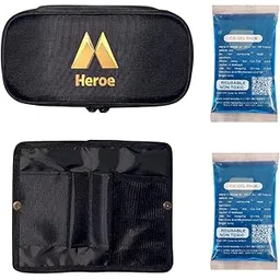 Heroe Insulin Cooler Bag with 2 Units of Ice Gel packs and Inner Pouch-picture-28