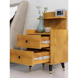 HEXA RED Beige Engineered Wood Bedside Table-picture-16