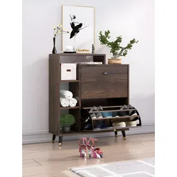 HEXA RED Brown 6-Layers Engineered Wood Sturdy & Stylish Shoe Rack-image-13