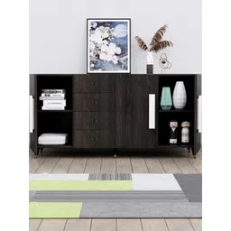 HEXA RED Brown Engineered Wood Storage Cabinet-picture-13