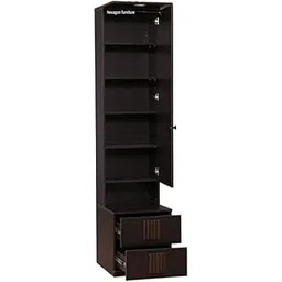 Hexagon Furnitures Engineered Wood Dressing Table with 1 Mirror and Storage (Dark-Brown)-picture-13