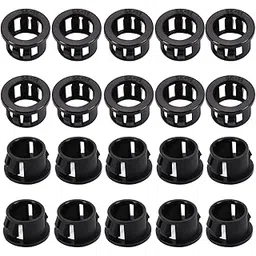 Heyiarbeit 30pcs 14mm Black Cable Snap Bushing Grommet Nylon Snap in Cable Hose Bushing Grommet Protector Hole Plugs SK-14-picture-12