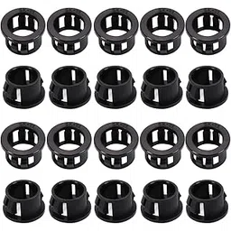 Heyiarbeit 50pcs 14mm Black Cable Snap Bushing Grommet Nylon Snap in Cable Hose Bushing Grommet Protector Hole Plugs SK-14-picture-16