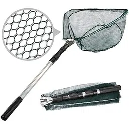 HEYOMART Fishing Landing Net Telescope Foldable Collapsible Extensible for Bird Fish Catch Release Lightweight Portable Aluminum Alloy Frame Handle-picture-28