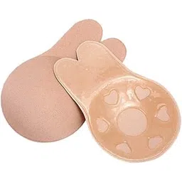 heytohey Push Up Breast Lift Tape Women Silicone Breast Lift Covers Nipple Stickers Pasties Invisible Adhesive Nipple Covers Reusable Comfortable Beige image 1