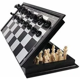 hezkol Magnetic Educational Chess Board Set with Folding Travel Toys for Kids and Adult 30 cm Chess Board image 1