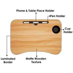 hf harsh fashion Wood Portable Laptop Table image 5