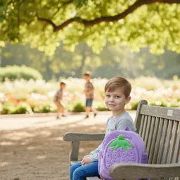 Small 15 L Backpack PurpleSmile Backpack-image-47